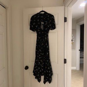 NWT Karl Lagerfeld Paris Stunning Eiffel Tower Dress w/ Belt Size 2 NEW!